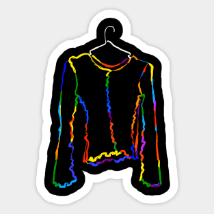 Pop Art Fashion Clothing Silhouette Sticker